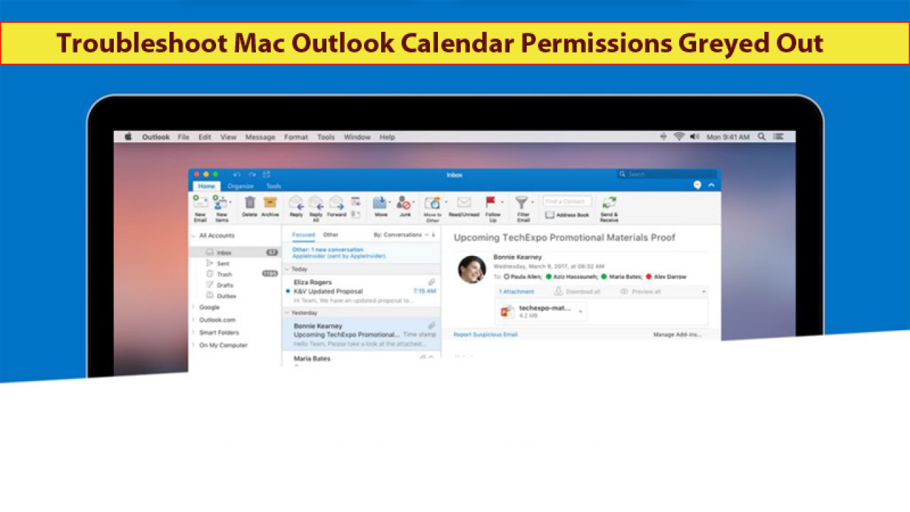 outlook for mac not opening a shared calendar